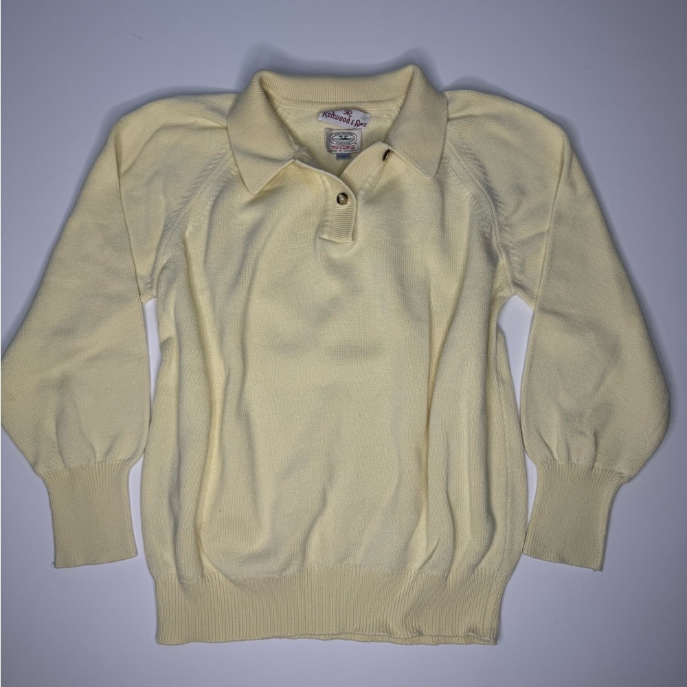 Redwood & Ross Sea Island Cotton Polo Sweater Women’s Small Vintage